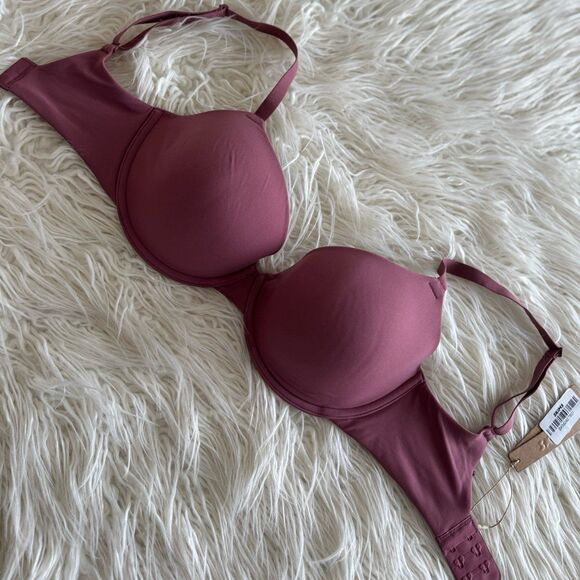 Skims Fits Everybody T-shirt Bra Beet Size 32DDD - Picture 3 of 9